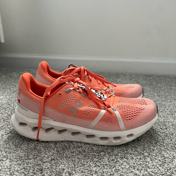 On Running Women's Coral Athletic Shoes - Picture 3 of 7